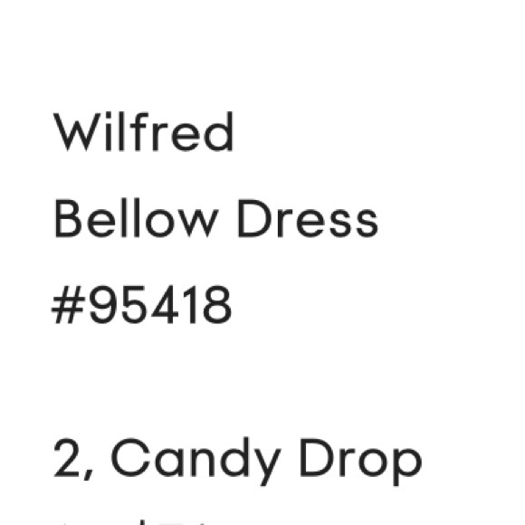 pink wilfred bellow dress - Picture 2 of 2